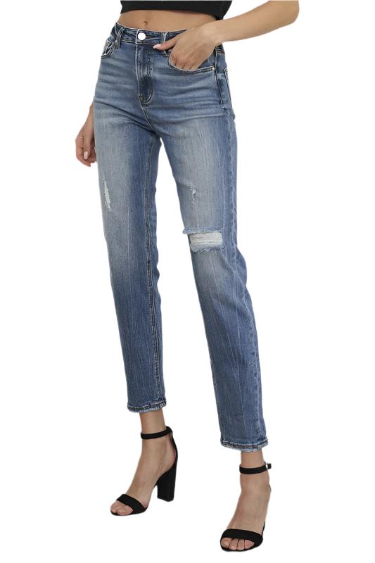 HIGH RISE GIRLFIRNED JEANS