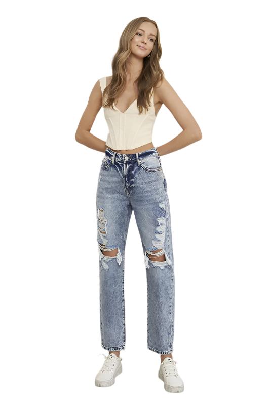 SLIM BOYFRIEND JEANS