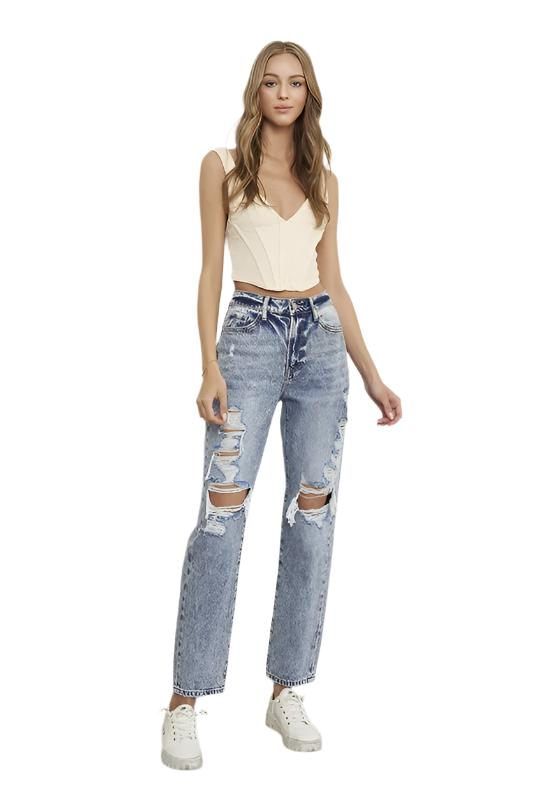 SLIM BOYFRIEND JEANS