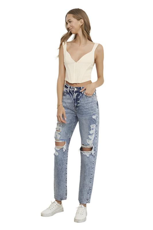 SLIM BOYFRIEND JEANS