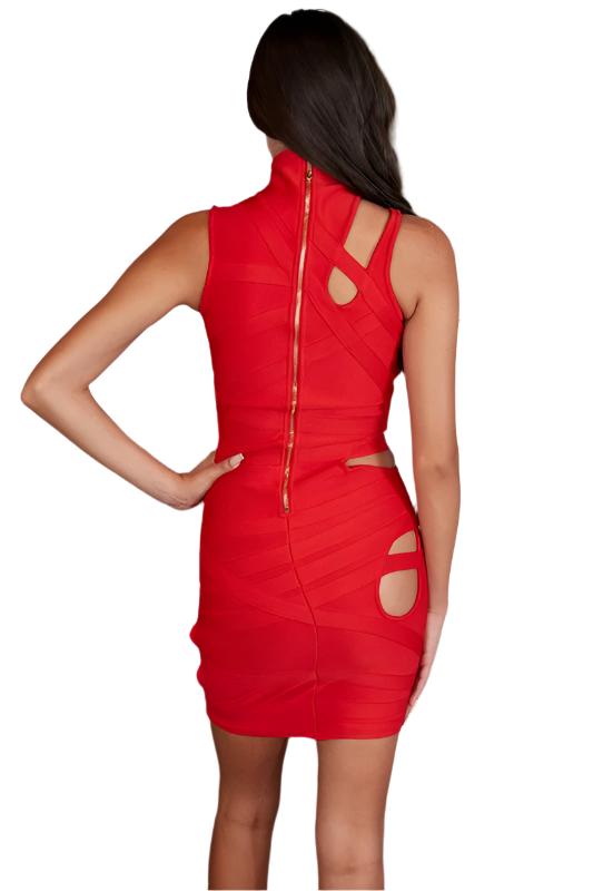 Scarlett feeling little risky cutout bandage dress